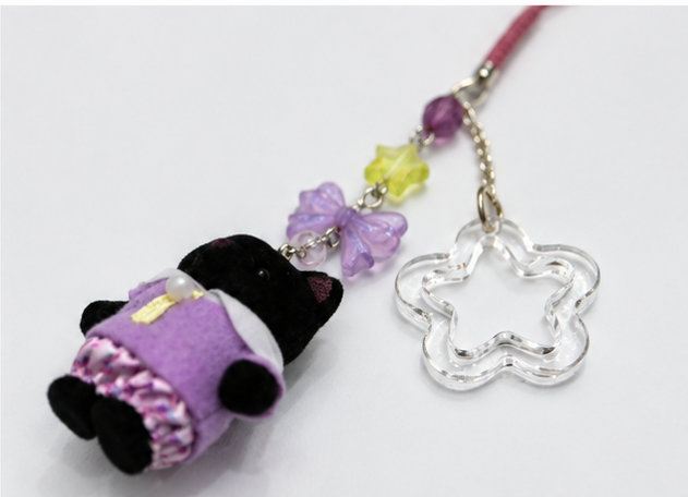 Calico Critters Handmade Charm Keychains | Emma the Sheep & Gloria the Midnight Cat