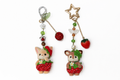 🍓 Very Berry Fox & Deer Keychains