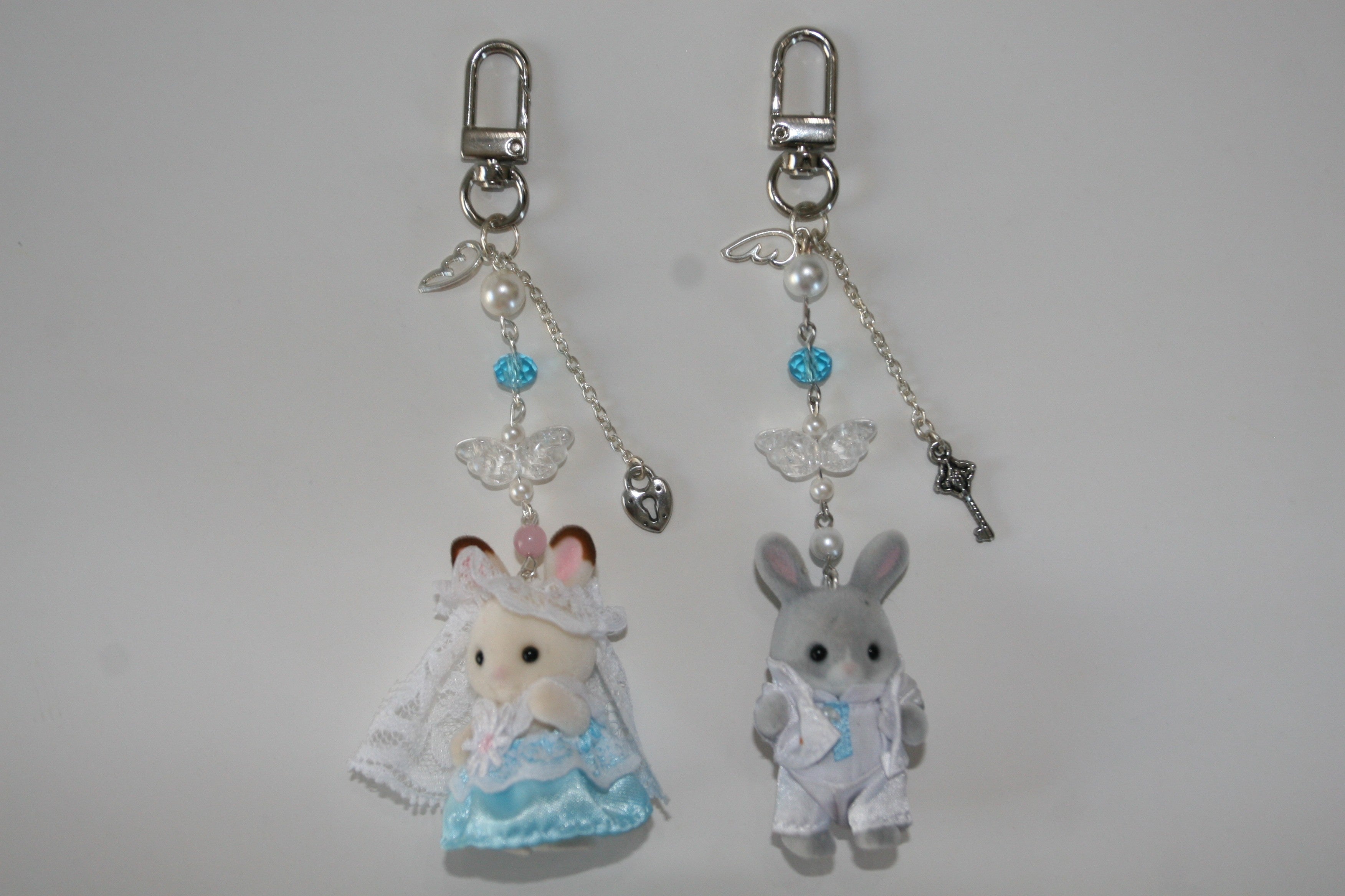 Calico Critters Married Rabbit Couple Charms