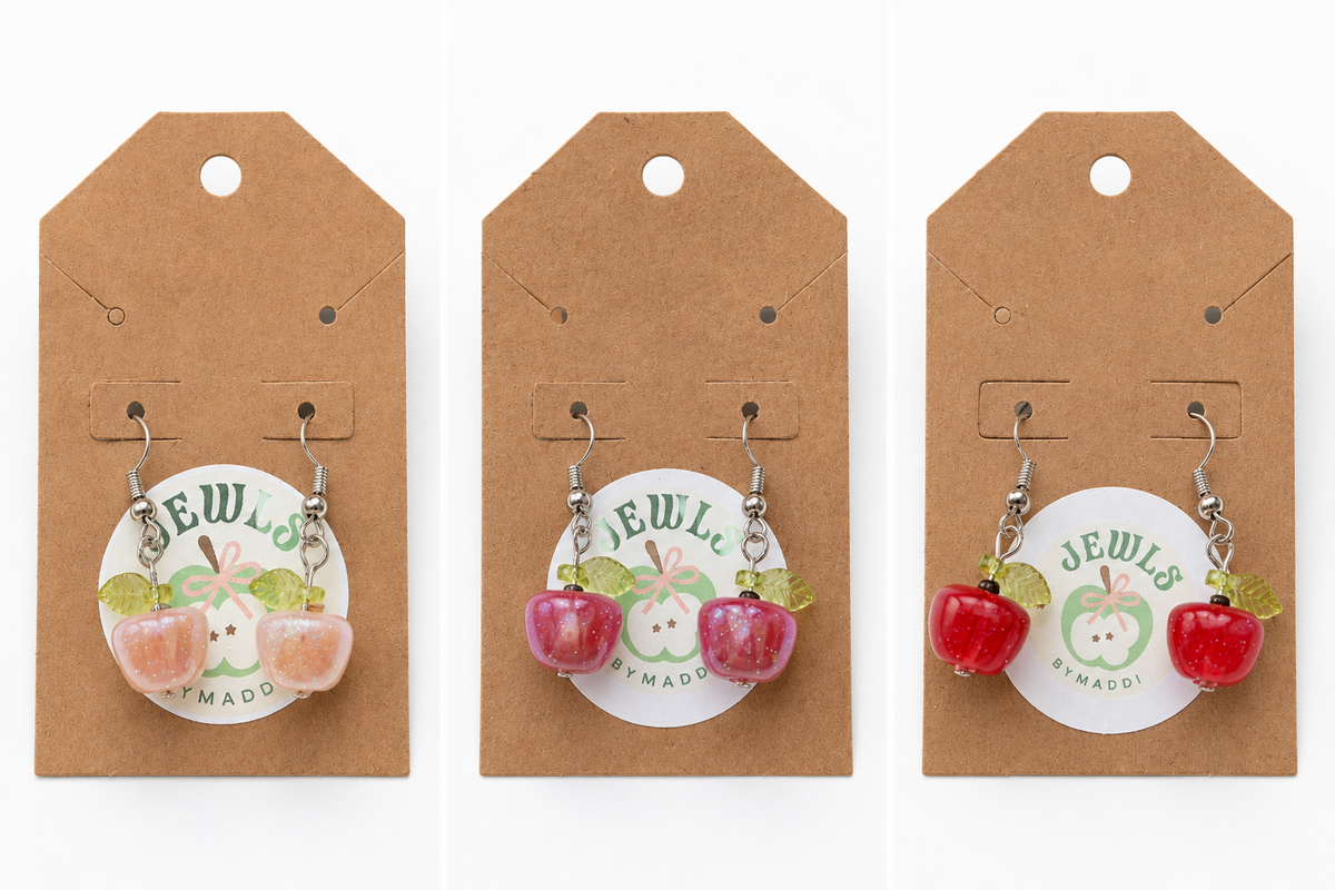 Apple Blossom Earrings 🍎