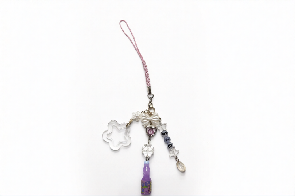 Purple Soda K-Pop Keychain ♡