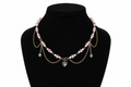 Pink Heart Layered Necklace